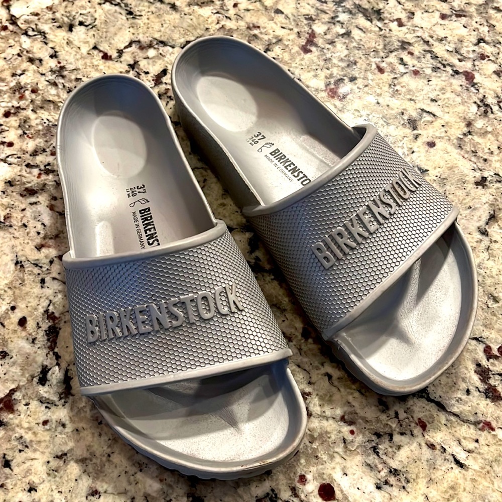 Silver Birkenstock Barbados size 37